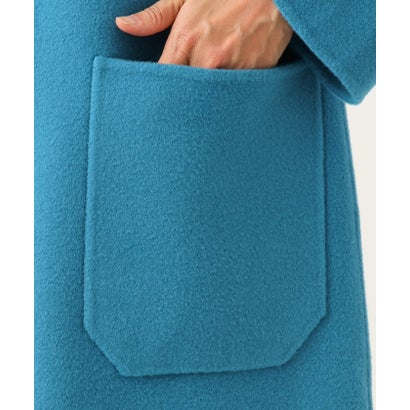 ジョルジュ・レッシュ GEORGES RECH Pure Super100sリバービルドネックロングコート （ブルー）｜詳細画像