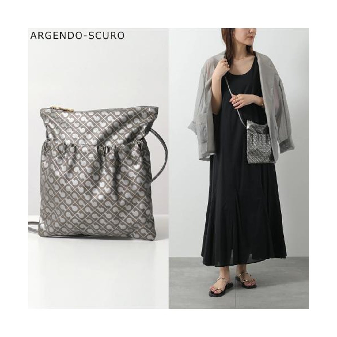 GHERARDINI ショルダーバッグSOFTY ソフティ CROSSBODY GH0231 （ONYX