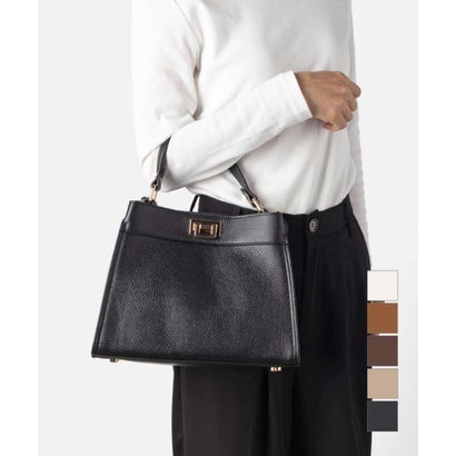 Carol J. キャロルジェイ Leather Shoulder bag （TAUPE/トープ）｜詳細画像
