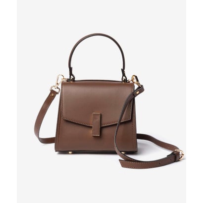 Carol J. キャロルジェイ Leather Handbag 406 （COFFEE/コーヒー）｜詳細画像