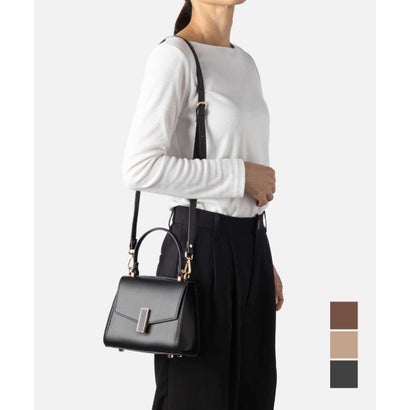 Carol J. キャロルジェイ Leather Handbag 406 （COFFEE/コーヒー）｜詳細画像