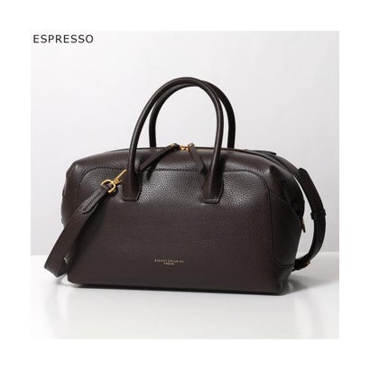 GIANNI CHIARINI ハンドバッグ GEMMA BS12241 COMM GRN （ESPRESSO/ダークブラウン）｜詳細画像