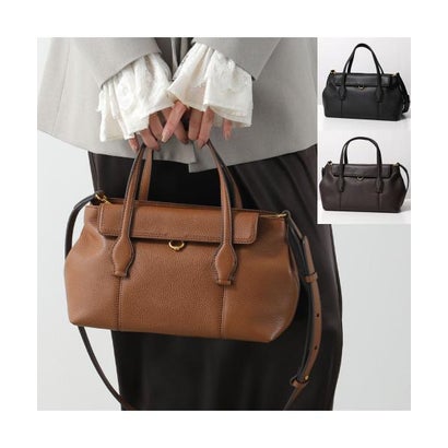 GIANNI CHIARINI ハンドバッグ VICKY BS12320 COMM GRN （NOCE/キャラメルブラウン）｜詳細画像