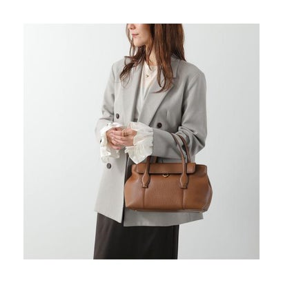 GIANNI CHIARINI ハンドバッグ VICKY BS12320 COMM GRN （ESPRESSO/ダークブラウン）｜詳細画像