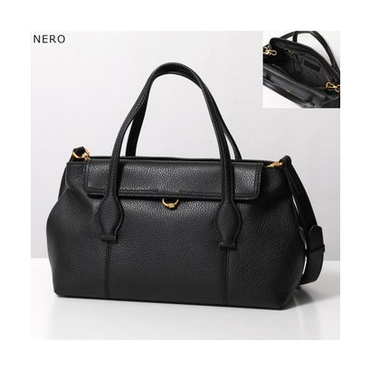 GIANNI CHIARINI ハンドバッグ VICKY BS12320 COMM GRN （ESPRESSO/ダークブラウン）｜詳細画像