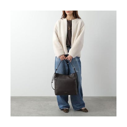 GIANNI CHIARINI トートバッグ BARBARA BS12355 COMM GRN （ESPRESSO/ダークブラウン）｜詳細画像