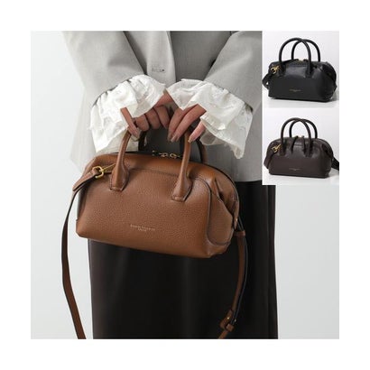 GIANNI CHIARINI ハンドバッグ GEMMA BS12240 COMM GRN （NERO/ブラック）｜詳細画像
