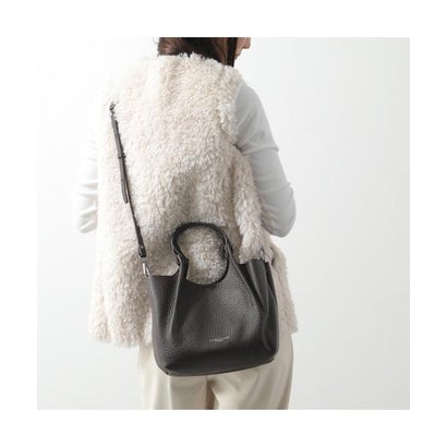 GIANNI CHIARINI ミニトート DUA BS 9719 RNGDBL レザー （NOCE/キャメル）｜詳細画像