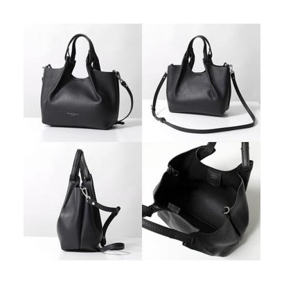 GIANNI CHIARINI ミニトート DUA BS 9719 RNGDBL レザー （NOCE/キャメル）｜詳細画像