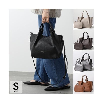GIANNI CHIARINI ミニトート DUA BS 9719 RNGDBL レザー （NOCE/キャメル）｜詳細画像