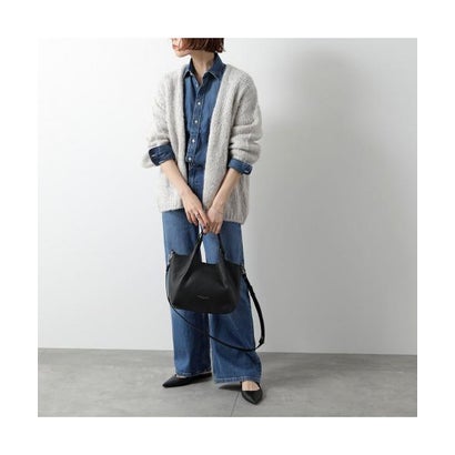 GIANNI CHIARINI ミニトート DUA BS 9719 RNGDBL レザー （NOCE/キャメル）｜詳細画像