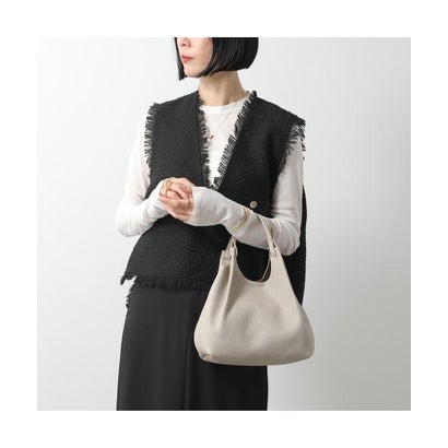 GIANNI CHIARINI ミニトート DUA BS 9719 RNGDBL レザー （NOCE/キャメル）｜詳細画像