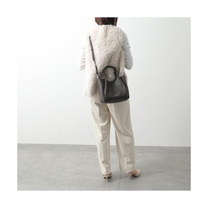 GIANNI CHIARINI ミニトート DUA BS 9719 RNGDBL レザー （NOCE/キャメル）｜詳細画像