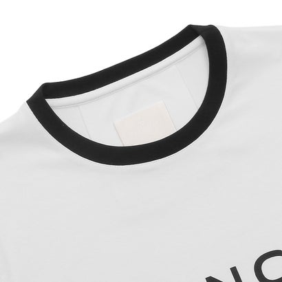 ジバンシィ GIVENCHY Tシャツ カットソー スリムフィットTシャツ アーキタイプ ロゴ ホワイト ブラック レディース GIVENCHY BW70BF3YAC 116 （WHITE BLACK）｜詳細画像