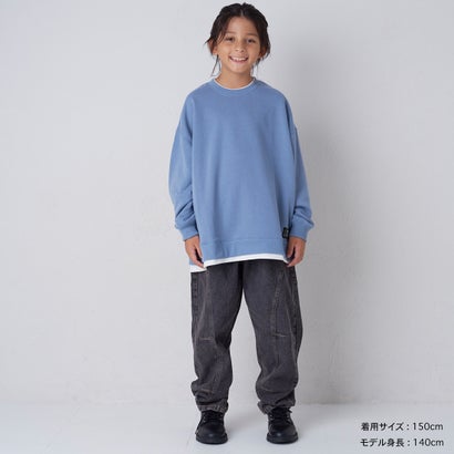 ケミカル加工 デニム バルーンパンツ （BLUE）｜詳細画像