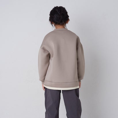 ディフィット D.FIT ダンボールニット 裾フェイクレイヤード トレーナー （GRAY）｜詳細画像