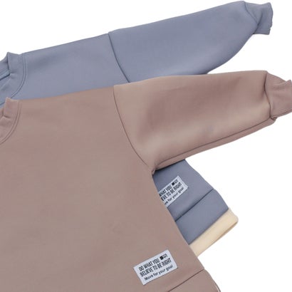 ディフィット D.FIT ダンボールニット 裾フェイクレイヤード トレーナー （GRAY）｜詳細画像