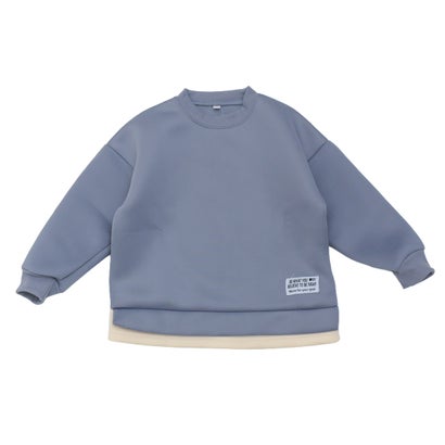 ディフィット D.FIT ダンボールニット 裾フェイクレイヤード トレーナー （GRAY）｜詳細画像