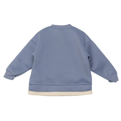 ディフィット D.FIT ダンボールニット 裾フェイクレイヤード トレーナー （GRAY）｜詳細画像