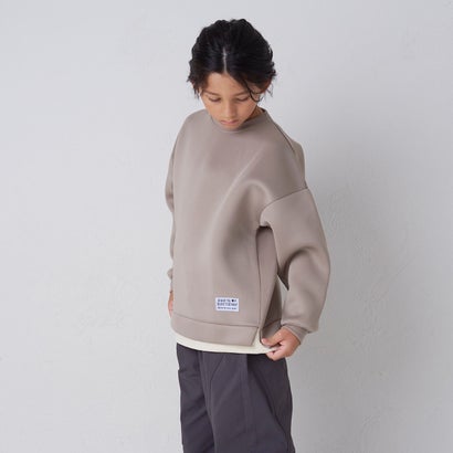 ディフィット D.FIT ダンボールニット 裾フェイクレイヤード トレーナー （GRAY）｜詳細画像