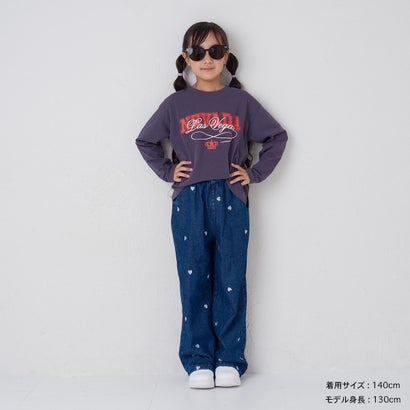 ディフィット D.FIT BIGシルエット プリント 長袖Tシャツ （CHARCOAL）｜詳細画像