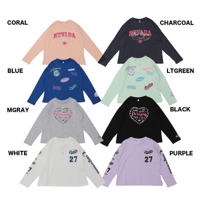 ディフィット D.FIT BIGシルエット プリント 長袖Tシャツ （CHARCOAL）｜詳細画像