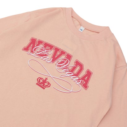 ディフィット D.FIT BIGシルエット プリント 長袖Tシャツ （CORAL）｜詳細画像