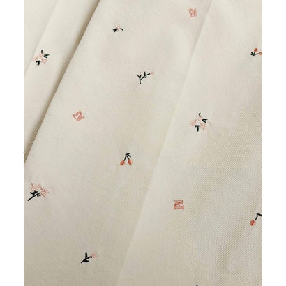 モチーフ刺繍 キャミソール ワイドパンツ オールインワン 結婚式 パーティードレス オケージョンドレス お呼ばれ 二次会 成人式 同窓会 謝恩会 （アイボリー）｜詳細画像