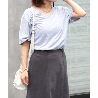 4.5 oz  ソフトスタイルVネック Tシャツ ※64V00 MURS （グレー）｜詳細画像