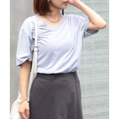 4.5 oz  ソフトスタイルVネック Tシャツ ※64V00 MURS （グレー）｜詳細画像