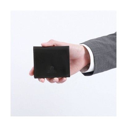 日本正規品 グレンロイヤル 二つ折り財布 ブランド GLENROYAL 小銭入れあり 革 ミニウォレット COMPACT MINI WALLET 03ー5824 （ブラウン）｜詳細画像