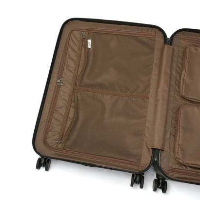 正規品5年保証 スーツケース Mサイズ フロントオープン キャリーケース M 軽量 軽い 75L ストッパー付き TSAロック 双輪 おしゃれ ブランド 旅行 出張 フレットボード 05435 （カーキ）｜詳細画像