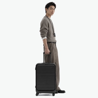 正規品5年保証 スーツケース Mサイズ フロントオープン キャリーケース M 軽量 軽い 75L ストッパー付き TSAロック 双輪 おしゃれ ブランド 旅行 出張 フレットボード 05435 （テラコッタ）｜詳細画像