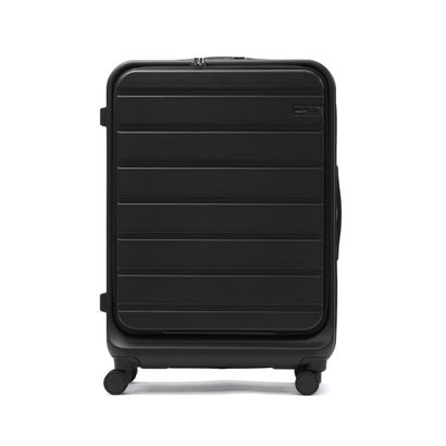 正規品5年保証 スーツケース Mサイズ フロントオープン キャリーケース M 軽量 軽い 75L ストッパー付き TSAロック 双輪 おしゃれ ブランド 旅行 出張 フレットボード 05435 （アイボリー）｜詳細画像