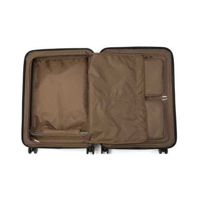 正規品5年保証 スーツケース Mサイズ フロントオープン キャリーケース M 軽量 軽い 75L ストッパー付き TSAロック 双輪 おしゃれ ブランド 旅行 出張 フレットボード 05435 （アイボリー）｜詳細画像