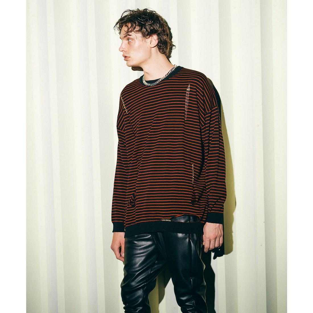 グラム glamb Damaged Knit （ブラック） - ファッション通販 d fashion
