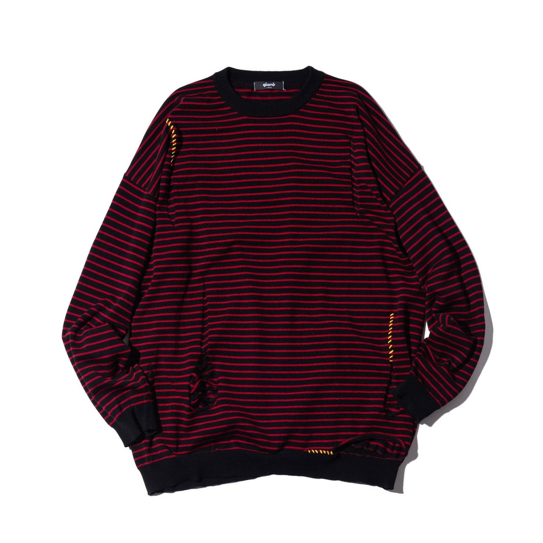 グラム glamb Damaged Knit （ブラック） - ファッション通販 d fashion
