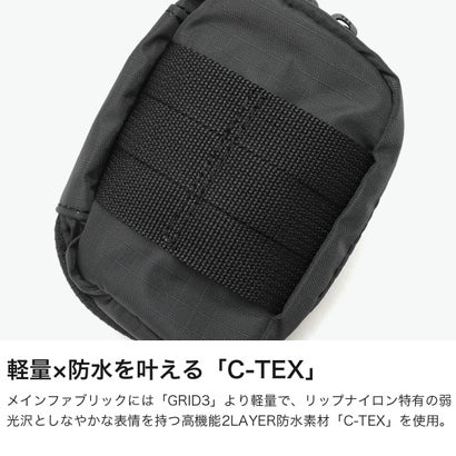 シー CIE キーケース レディース メンズ ブランド スマートキー 日本製 軽量 防水 ナイロン ラウンドファスナー 鍵入れ 小さめ ミニポーチ 小物入れ GRID-0 KEYCASE2-S 032673 （LIGHTGRAY）｜詳細画像