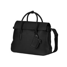トートバッグ メンズ レディース レザー 本革 通勤 肩掛け ビジネストートバッグ 2WAY HM-FTM （ブラック）