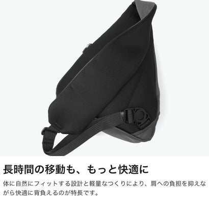 ボディバッグ メンズ レディース ブランド おしゃれ 軽量 ワンショルダー 斜めがけバッグ 肩掛け ナイロン カジュアル しずく型 縦型 シンプル A5 ボトカ ミニワンショルダーバッグ 928912 （グレー）｜詳細画像