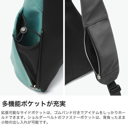 ボディバッグ メンズ レディース ブランド おしゃれ 軽量 ワンショルダー 斜めがけバッグ 肩掛け ナイロン カジュアル しずく型 縦型 シンプル A5 ボトカ ミニワンショルダーバッグ 928912 （グレー）｜詳細画像