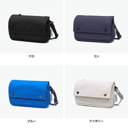 イズイット IS/IT ショルダーバッグ メンズ レディース ブランド ミニ ショルダー フラップ 撥水 軽量 軽い 丈夫 小さめ ナイロン 斜めがけバッグ 肩掛け 横型 横長 コンパクト おしゃれ ウェザー 984112 （クロ）｜詳細画像