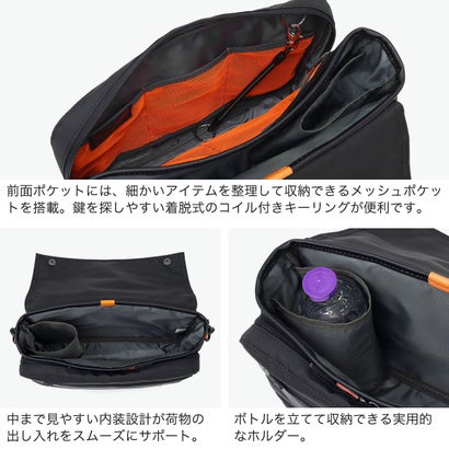 ショルダーバッグ メンズ レディース 斜めがけ 大人 ブランド ナイロン 撥水 おしゃれ 丈夫 斜めがけバッグ 肩掛け 横型 カジュアル ショルダー シンプル ウェザー 984114 （ブルー）｜詳細画像