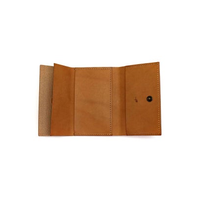 エムピウ m+ エムピウ 財布 m+ ミニ財布 straccio Liscio/Buttero ストラッチョ リスシオ・ブッテーロ 三つ折り財布 三つ折り 本革 STR1b （ブラック）｜詳細画像