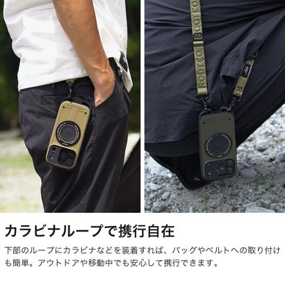 ルートコー ROOT CO. 6ヶ月保証 スマホケース iPhone17Pro iPhone18Pro iPhoneケース GRAVITY Shock Resist Case Rugged Plus. GSRUP-4446 （カーキ）｜詳細画像