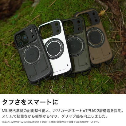 ルートコー ROOT CO. 6ヶ月保証 スマホケース iPhone17Pro iPhone18Pro iPhoneケース GRAVITY Shock Resist Case Rugged Plus. GSRUP-4446 （ブラック）｜詳細画像