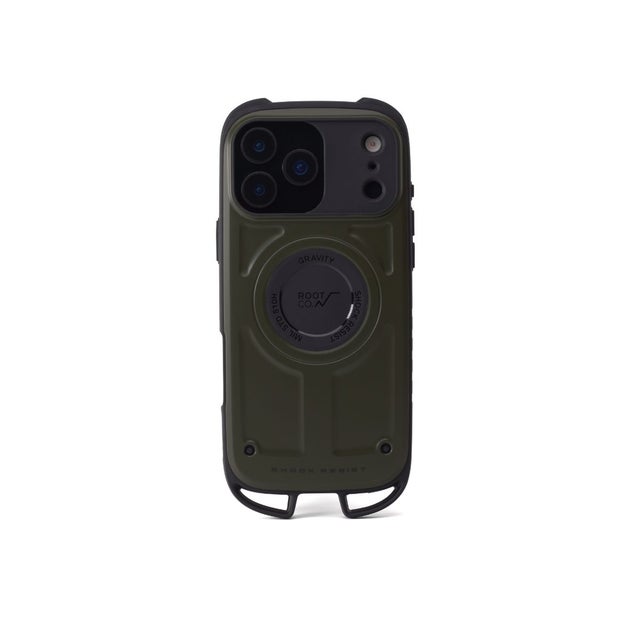 6ヶ月保証 スマホケース iPhone17ProMax iPhone18ProMax iPhoneケース GRAVITY Shock Resist Case Rugged. GSRU-4446 （カーキ）