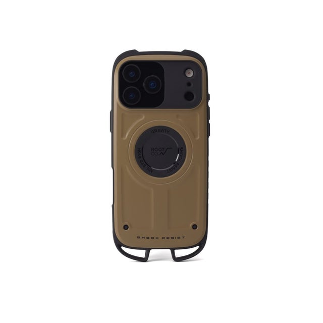 6ヶ月保証 スマホケース iPhone17ProMax iPhone18ProMax iPhoneケース GRAVITY Shock Resist Case Rugged. GSRU-4446 （コヨーテ）