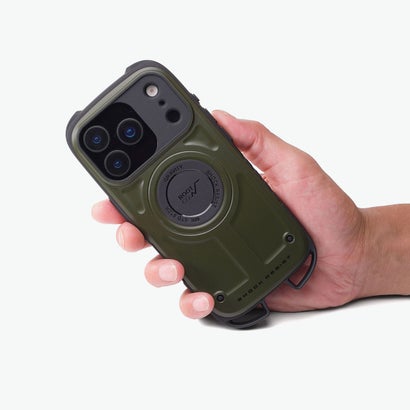 ルートコー ROOT CO. 6ヶ月保証 スマホケース iPhone17Pro iPhone18Pro iPhoneケース ワイヤレス充電 GRAVITY Shock Resist Case Rugged. GSRU-4445 （カーキ）｜詳細画像