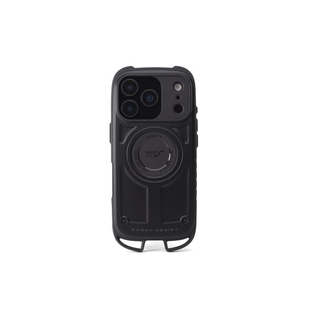 6ヶ月保証 スマホケース iPhone17Pro iPhone18Pro iPhoneケース ワイヤレス充電 GRAVITY Shock Resist Case Rugged. GSRU-4445 （ブラック）
